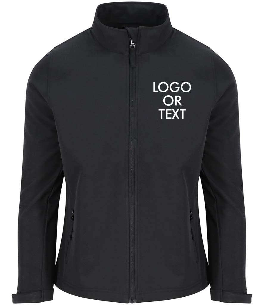 Fully Personalised Black UNISEX Regatta Soft Shell Jacket