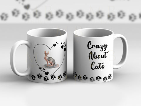 Skinless Cat Crazy About Cats Cup Mug