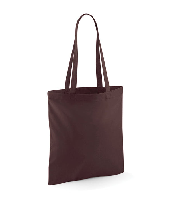 Personalised Dark Brown Long Handled Tote Bag - 1