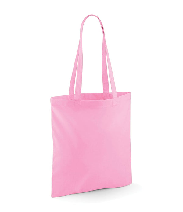 Personalised Light Pink Long Handled Tote Bag - 1