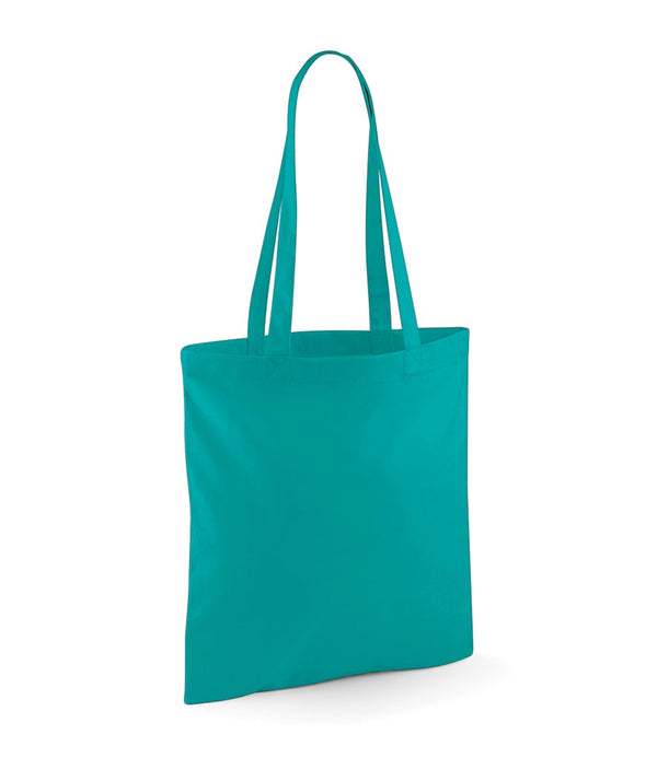 Personalised Emerald Green Long Handled Tote Bag - 1