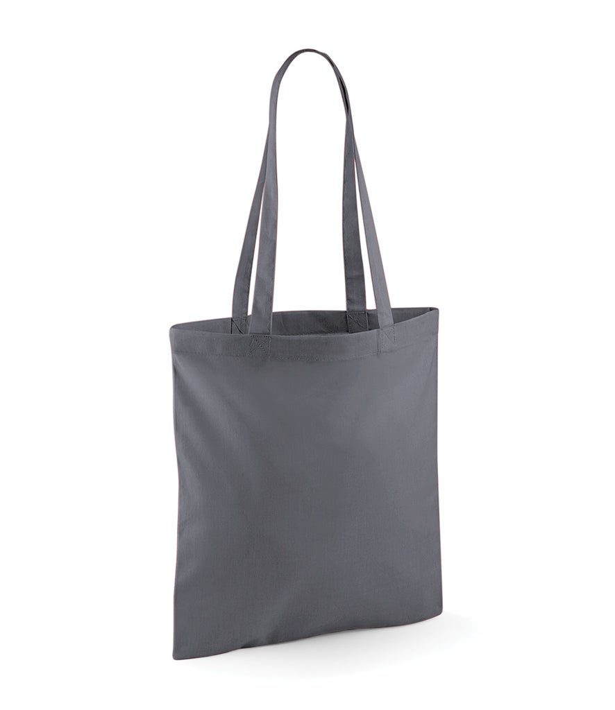 Fully Personalised Dark Grey Long Handled Tote Bag