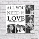 Personalised All You Need Is Love Photo Collage Canvas - 1