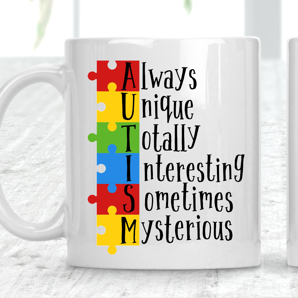 Autism Acrostic Poem Mug