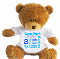 Peronalised New Born Baby Gift Edward Teddy Bear Cuddle Toy - 1