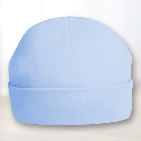 Personalised Baby Blue Baby Beanie Hat