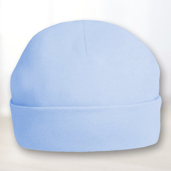 Personalised Baby Blue Baby Beanie Hat - 1