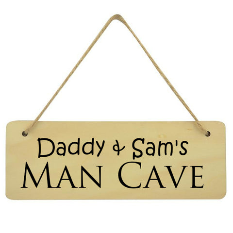 Daddy and Baby Man Cave Custom Name Plaque