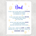 To Be A Dad Poem Custom Name A4 Personalised Note pad Note book - 1