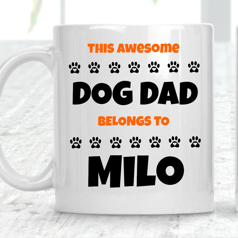 This Dog Mum Dog Dad Belongs To Custom Name