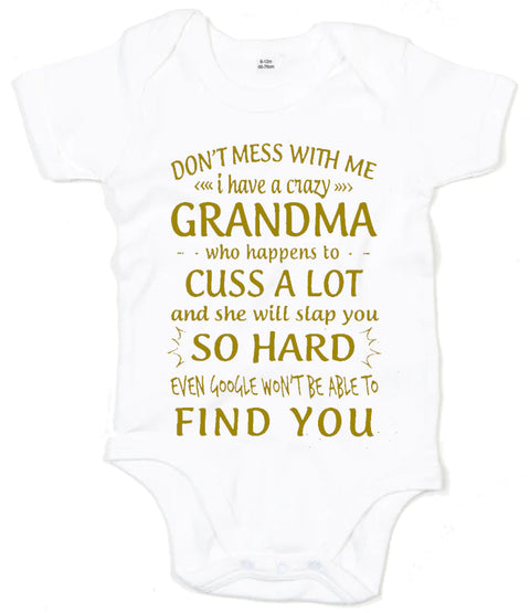 Don't Mess With Me Custom Name Personalised Baby Vest