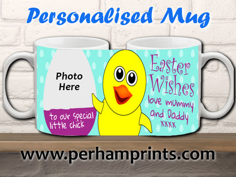 Personalised Photo Easter Cup - To Your Special Little Chick