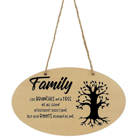 Family Like Branches On A Tree Plaque