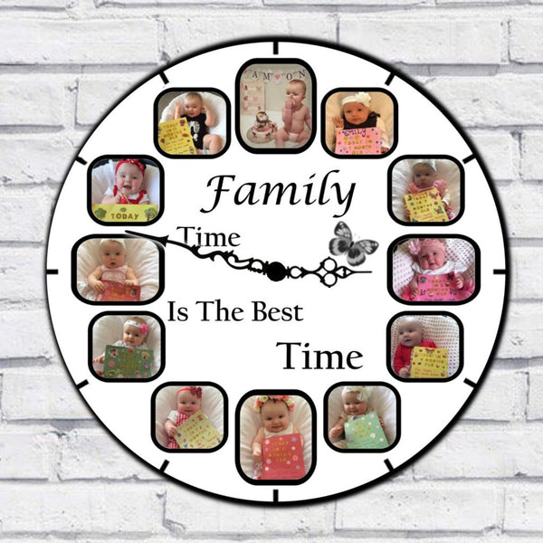 Personalised Family Clock - Family Time Is The Best Time - 1