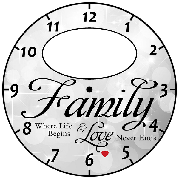 Family Clock Upload Your Photo - 1