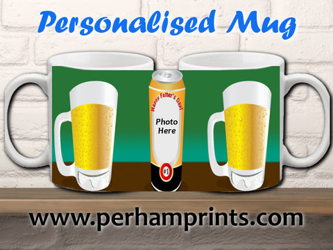 Personalised Cup Beer Father's Day Gift