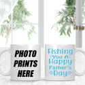 Fishing You A Happy Father's Day Fisher Personalised Photo Cup Mug - 2