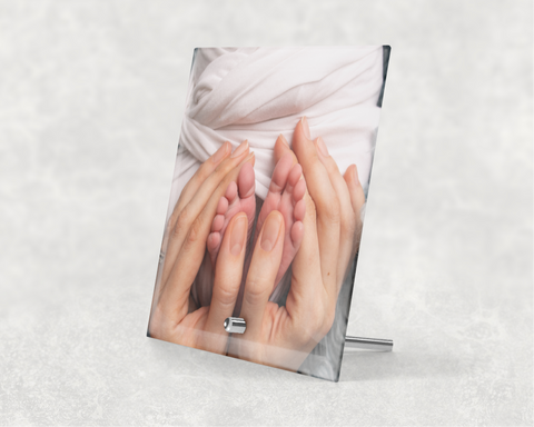 Personalised Picture Photo Free-Standing Glass Stand - 0