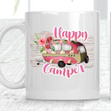 Happy Camper Caravan Van Cup Mug - 2