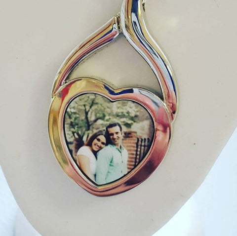 Personalised Heart Picture Photo Necklace
