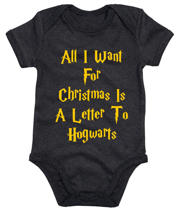All I Want For Christmas Is A Letter To Hogwarts Baby Vest - 1