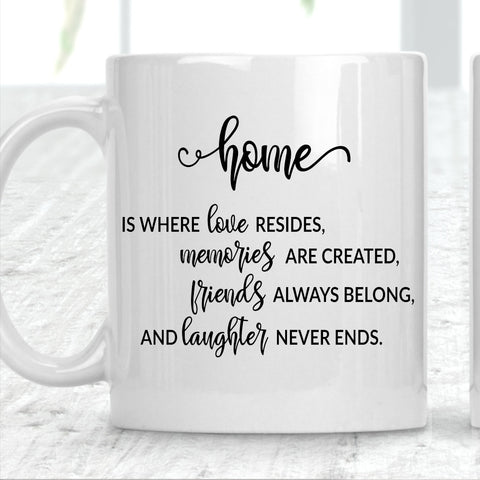 Home Is Where Love Resides Mug