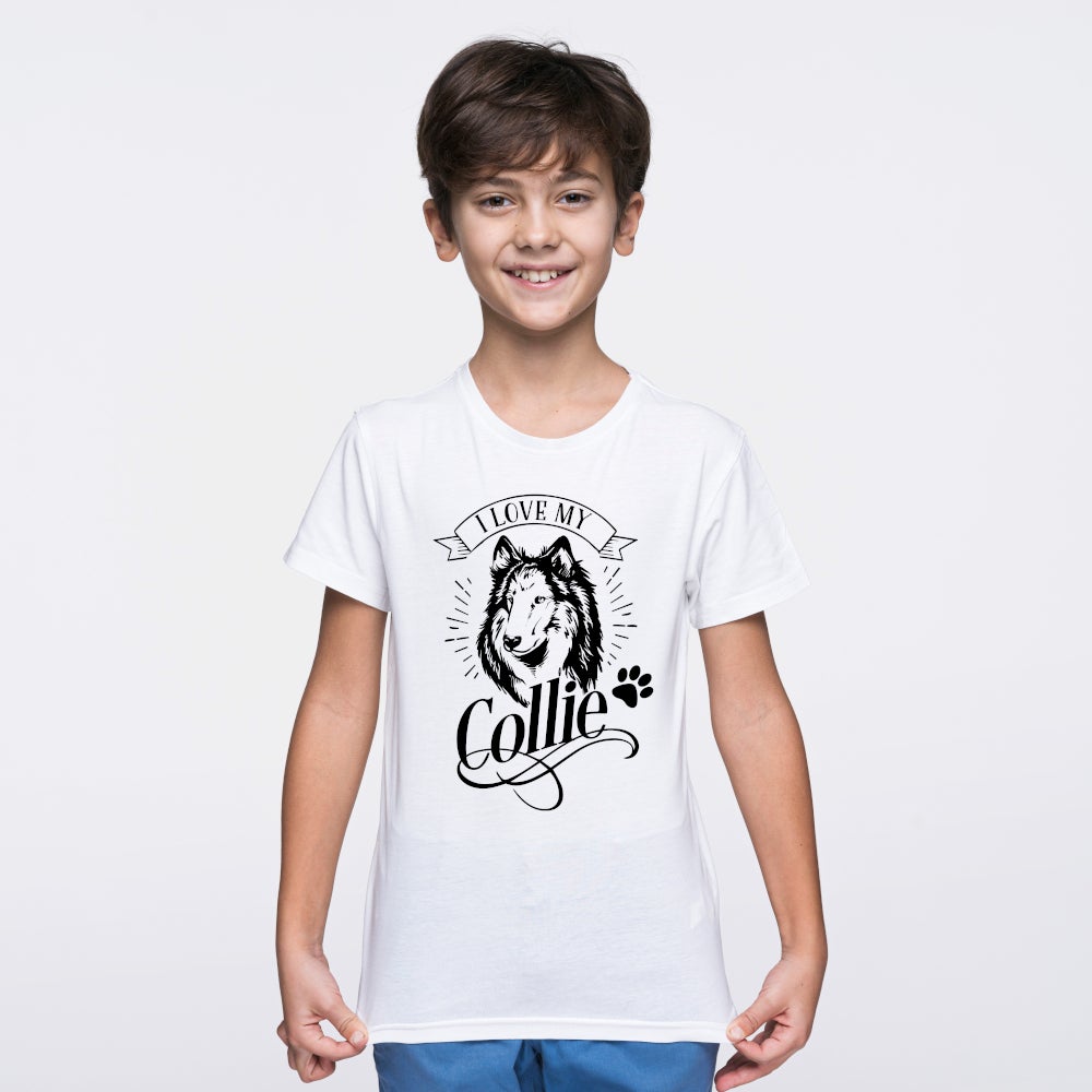 I Love My Collie Dog Tshirt Dog Lover Gift