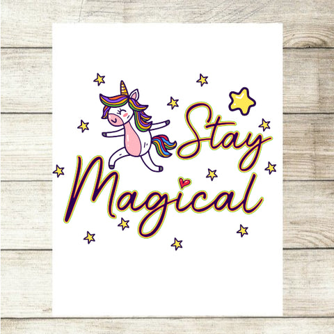 Stay F*cking Magical Adult Gift Custom Photo Card - 0