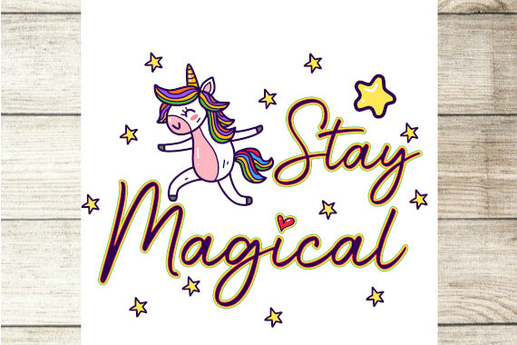 Stay F*cking Magical Adult Gift Custom Photo Card - Perham Prints