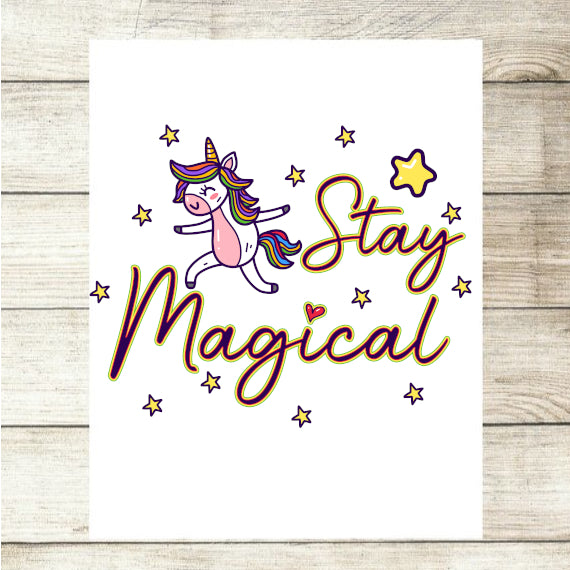 Stay F*cking Magical Adult Gift Custom Photo Card