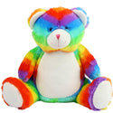Personalised Multi Coloured Rainbow Teddy Bear Cuddle Toy - 1