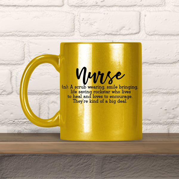 Definition Of A Nurse Glitter Mug - 2