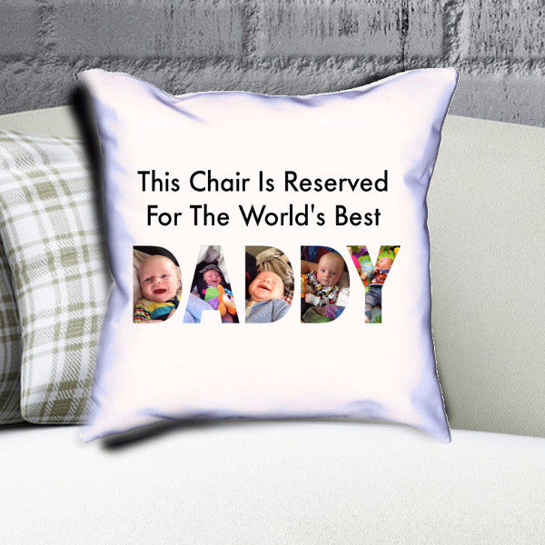 Personalised Reserved For Daddy Cushion - 1