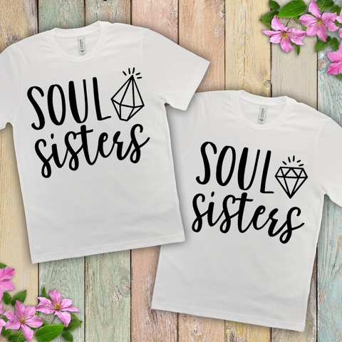 Soul Sisters Matching Tshirts For Sisters and Friends