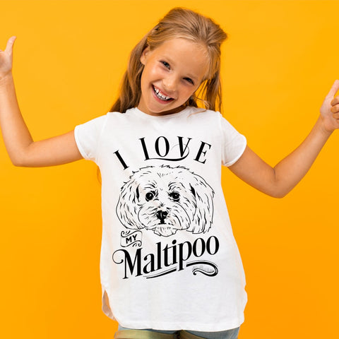 I Love My Maltipoo Tshirt Dog Lover Gift
