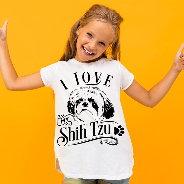 I Love My Shih Tzu Tshirt Dog Lover Gift - 1