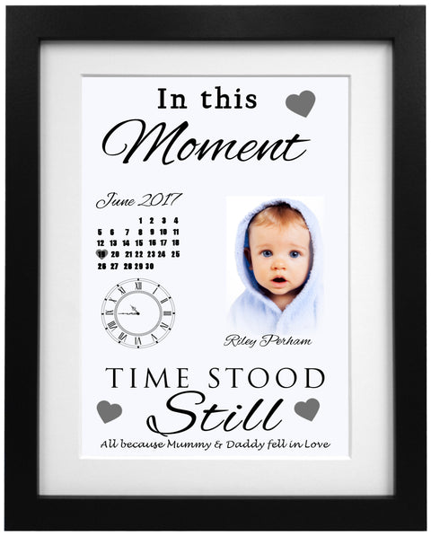 When Time Stood Still New Born Baby Frame Design Ready To Hang